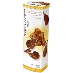 Belgian Chocolate Thins - Caramel, Case of 12