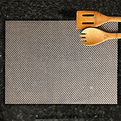 Silver Basketweave Placemats (Set of 6)