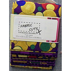 Fabric Cuts in Purple Modern Dots