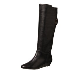 Steven by Steve Madden Women's 'Iden' Black Wedge Boots