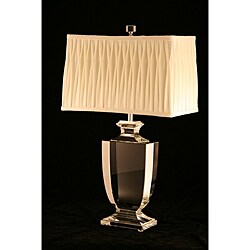 Crystal Footed Urn Lamp