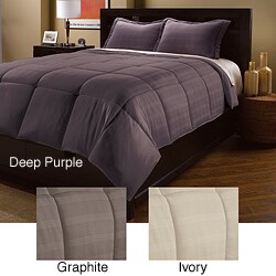 Luxe Plaid Down Alternative Comforter and Sham Set