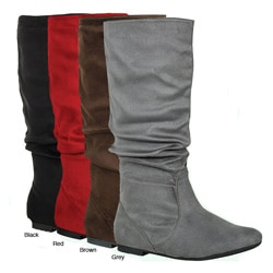 I-Comfort Women's Microsuede Slouch Boot