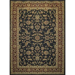 Dorchester Black/ Rust Powerloomed Rug (9'8 x 12'8)