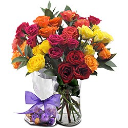 Sweets in Bloom 'Dainty Sorbet' Flower Bouquet with Godiva Chocolate Truffles