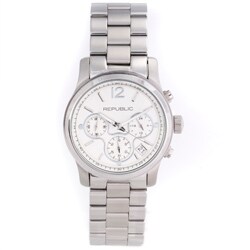 Republic Women's Stainless Steel Chronograph Watch
