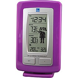 La Crosse Technology Wireless Temperature Station with Weather Girl