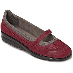A2 by Aerosoles Women's 'Push Forward' Red Combo Flats