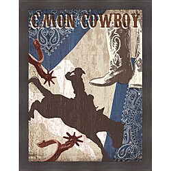 Tandi Venter 'C'mon Cowboy' Framed Print Art