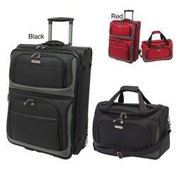 Traveler's Choice Rugged 2-Piece Carry-On Luggage Set