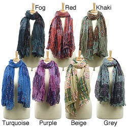 LA77 Women's Multi-colored Patchwork Scarf