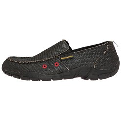 Wicked Hemp Men's Black Woven Loafers