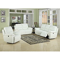 Javier White Sofa/Loveseat Set 