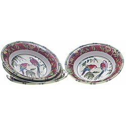 Certified International 'Bahamas' 8.75-inch Pasta/ Soup Bowls (Set of 4)