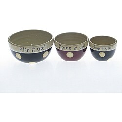 Certified International 'Family Table' 3-piece Prep Bowl Set 