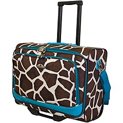 American Flyer 'Teal Giraffe' 17-inch Rolling Carry-On