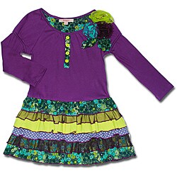 Beetlejuice London Girl's Purple Embellished Dress