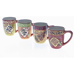 Certified International 'Olio' Mugs (Set of 4)