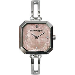 Hush Puppies Women's Pink Dial Stainless Steel Watch