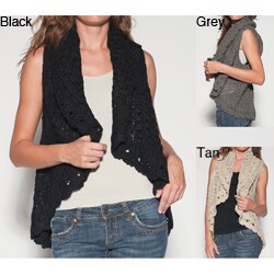 Elan Women's Crocheted Sweater Vest