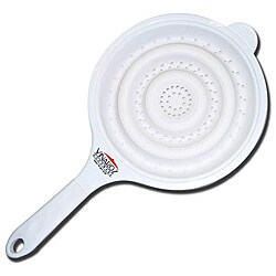Vinaroz Collapsible White Silicone Strainer
