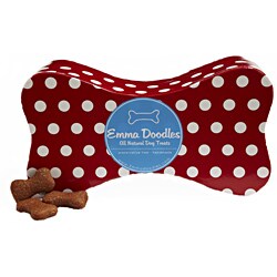Emma Doodles 16oz Bone-Shaped Peanut Butter Treat Box