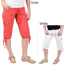 Ci Sono by Journee Junior's Low Rise Cargo Capri Pants