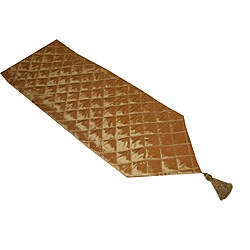 Thro Quilted Criss-Cross Runner with Tassel
