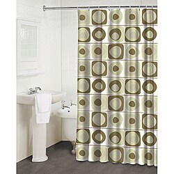  'Vintage Squares Pearl' Shower Curtain
