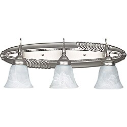 Bright Satin Nickel Three-Light Vanity