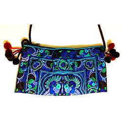 Cotton Leyla 'Bluest Blue' Purse (Thailand)