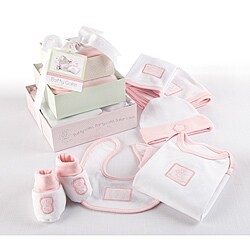 Baby Aspen 'Patty Cake Pink' 6-Piece Layette Set in Keepsake Gift Box