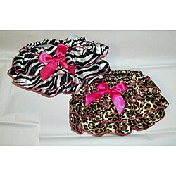 Leopard Ruffle Bloomer and Zebra Ruffle Bloomer Set