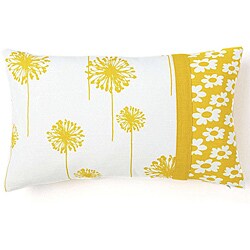 Dandelion Daisy 12x20-inch Pieces Decorative Pillow