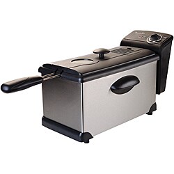 Continental Electric PS75911 Stainless Steel 3-Liter Deep Fryer 