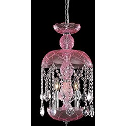 Pink Crystal Chandelier