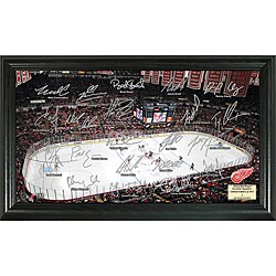 Highland Mint Detroit Red Wings Rink Signature Framed Photo 