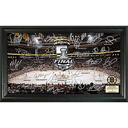 Highland Mint Boston Bruins 2011 Stanley Cup Final Rink Signature Framed Photo 