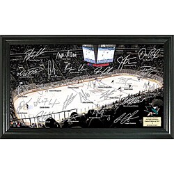 Highland Mint San Jose Sharks Rink Team Autographed Framed Photo