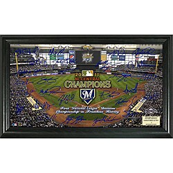 Highland Mint Milwaukee Brewers 2011 NL Central Division Champs Field Signature Framed Photo 