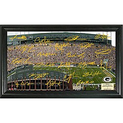 Highland Mint Green Bay Packers Signature Gridiron Collection Framed Photo