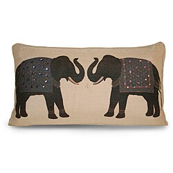 Elephant Twins Pillow
