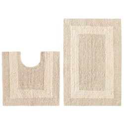 Celebration Reversible 'Race Track' 2-piece Linen Bath Rug Set