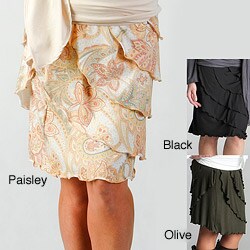 Lilac Clothing Women's Maternity Ruffle Skirt
