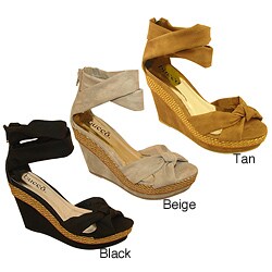 Bucco Women's 'Ambrose' Wedge Sandals