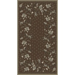 Woven Viscose Anemone Umber Area Rug (5' x 7')