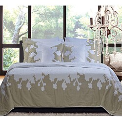Audrey Floral Cotton King-size Quilt Set
