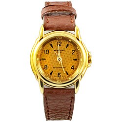 Morning Paris Women's Brown Leather Strap Watch 