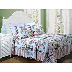Secret Garden Quilted Queen-size Bedspread