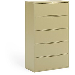 Mayline CSII Freestanding Wide 5-drawer Lateral File